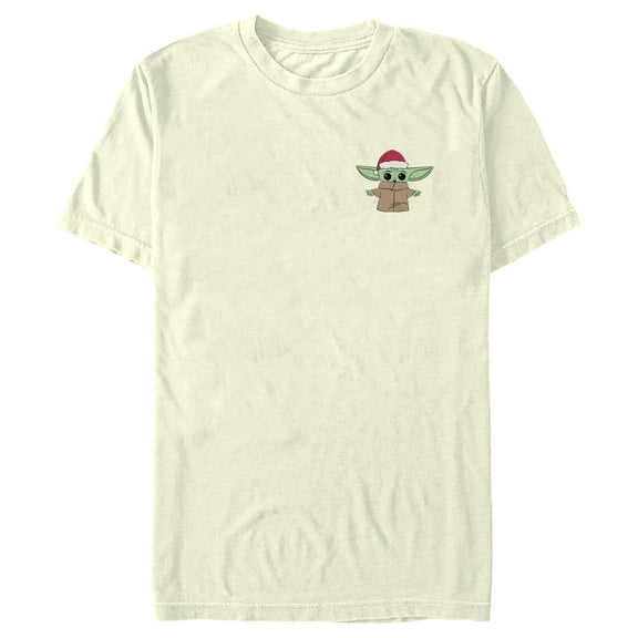 Men's Star Wars: The Mandalorian Christmas Small Santa Grogu  Graphic Tee