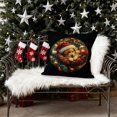 thumbnail image 5 of Tyidzon Christmas Pillow Covers 18x18 Inch Christmas Dog Decor Pillowcase Colorful Christmas Throw Pillow Covers Winter Farmhouse Holiday Decorations Cushion Covers for Couch Home Sofa, 5 of 6