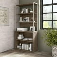 thumbnail image 6 of Bowery Hill Tall Etagere Bookcase in Modern Hickory - Engineered Wood, 6 of 6