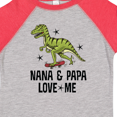 thumbnail image 4 of Inktastic Nana and Papa Love Me Dinosaur Grandson Boys Toddler T-Shirt, 4 of 5