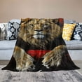 thumbnail image 2 of Nawypu  Lion Blanket,Safari Lion Couple Lovers Flannel Blanket Throw,Women Romantic Rose Plush Blanket Lightweight Warm Red Flower Wild Animal Throw Blanket Washable, 2 of 6