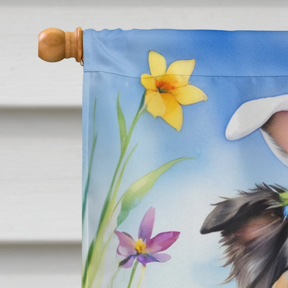 Australian Shepherd Easter Egg Hunt House Flag 28 in x 40 in