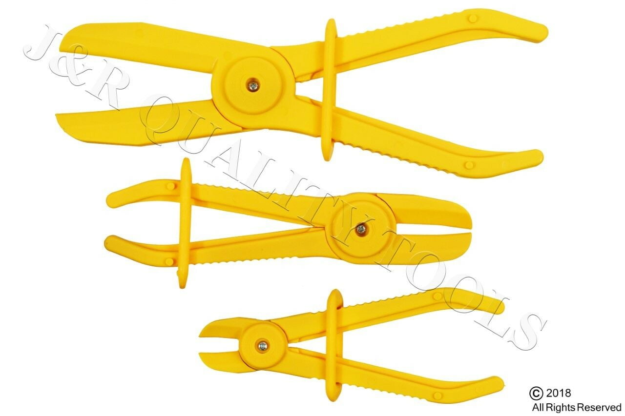 3pcs Flexible Hose Clamps Line Clamp Hose Pinch Off Pliers Set Mixed