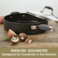 thumbnail image 3 of Anolon Advanced 5Qt Nonstick Saute Pan with Helper Handle and Lid, Graphite, 3 of 7