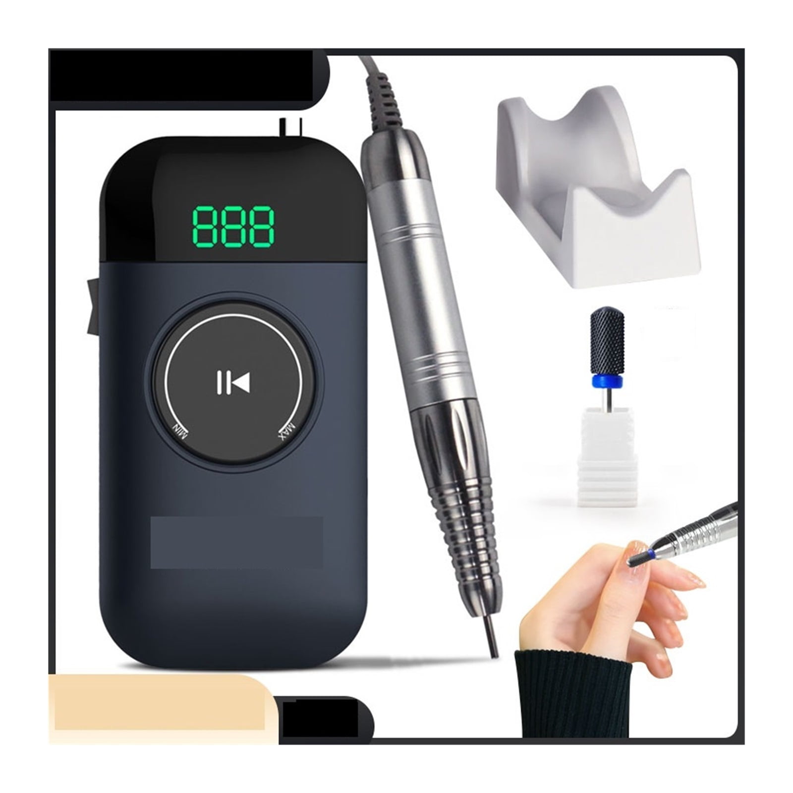 Professional Nail Drill Machine With LCD Display, Portable Rechargeable Manicure Drill Pen, Tools For Gel Removing ,Low Noise