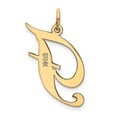 thumbnail image 3 of Diamond2Deal 14K Pendentif Initiale Lettre F en Or Jaune Grand Script pour Femmes, 3 of 6