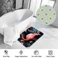 thumbnail image 3 of Flamingo Polyester Non-Slip Machine Washable Floor Rug, for Office, Chair Rugs Included, 3 of 6
