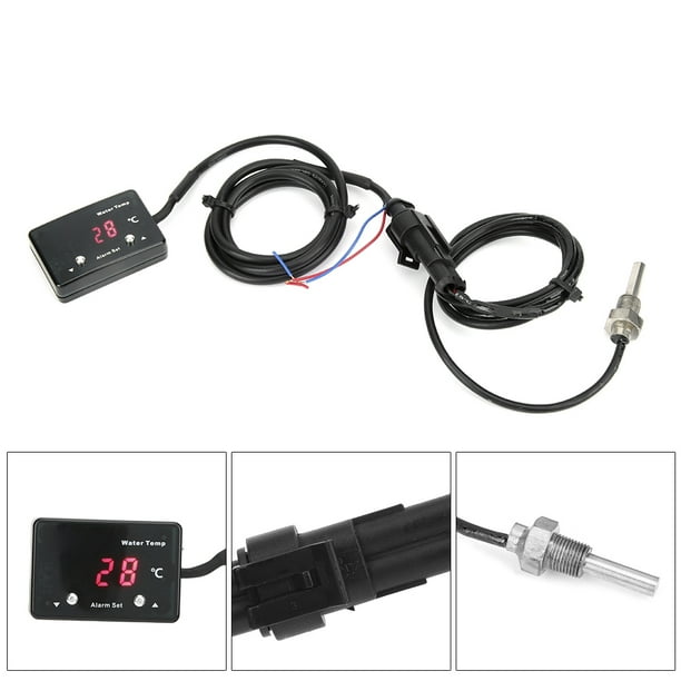 Water Temperature Gauge Digital Display Gauge 1/8in NPT Sensor Digital