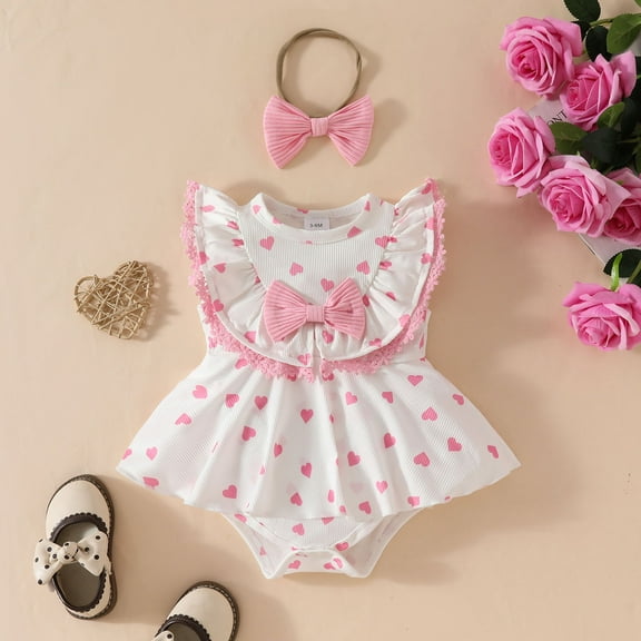 Baby Girl Dresses Cute Pattern Embroider Tulle Romper Sleeveless Bodysuit Clothes Baby Outfits for 3-6 Months