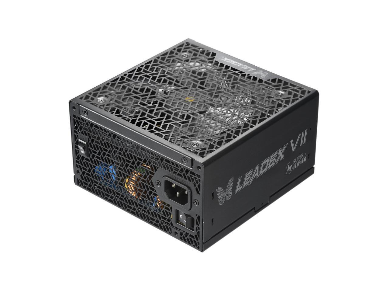 Super Flower Leadex VII XP PRO 1200W 80+ Platinum, Cybenetics Platinum, Full Modular, ATX 3.1&PCIe 5.1, W/12VHPWR (2x8pin-16pin native cables), FDB Fan, SF-1200F14XP, Black