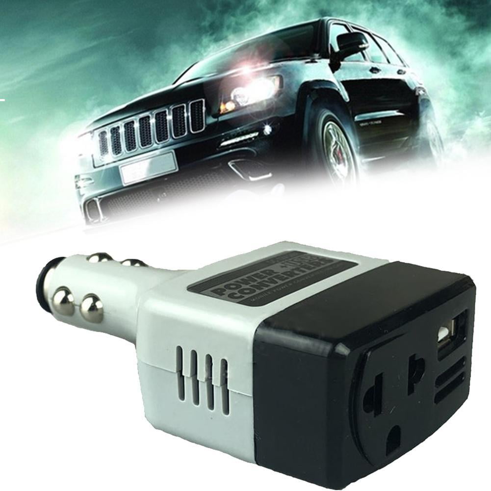 12V/24V DC to AC 220V Car Auto Power Inverter Converter Ad Plug