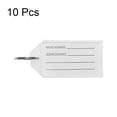 thumbnail image 2 of Uxcell 56x29mm Plastic Key Tags with Split Keyring White 10 Count, 2 of 4