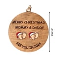 thumbnail image 3 of Xihbxyly Adorno para Árbol de Navidad «Nos Vemos En 2024», Conmovedor Recuerdo Familiar, Hecho de Boj, Recordatorio Especial para Padres, Decoración Navideña, Regalo Perfecto, Tamaño de 9 Cm., 3 of 5