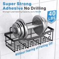 thumbnail image 5 of Veken Adhesive Shower Caddy 5-Pack, Large Capacity Bathroom Organizers and Storage, Rustproof Shelves Rack with Soap Holder, 5 of 5
