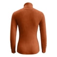 thumbnail image 4 of HAYIMI Women Turtleneck Ribbed Knit Sweater Long Sleeve Button Slim Fit Stretch Casual Fall Winter Pullover Tops Dailywear, 4 of 5