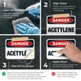 thumbnail image 3 of Danger Acetylene Sign, OSHA Danger Sign,, 3 of 8
