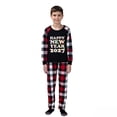 thumbnail image 5 of LuLiaMenton Matching Family New Year Pajamas, Happy New Year 2027 Long Sleeve Plaid Pants, 5 of 5