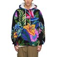 thumbnail image 3 of Chandails en Molleton pour Hommes Imprimés 3D Chandail à Capuchon Manches Longues Col Rond Pull Streetwear Chandails à Capuchon pour Homme Tops Décontractés, 3 of 4