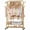 Gold, variant on Enogets Heavy Duty Double Rod Garment Rack, Rolling Clothing Racks for Hanging Clothes with Shelves & Wheels, Black