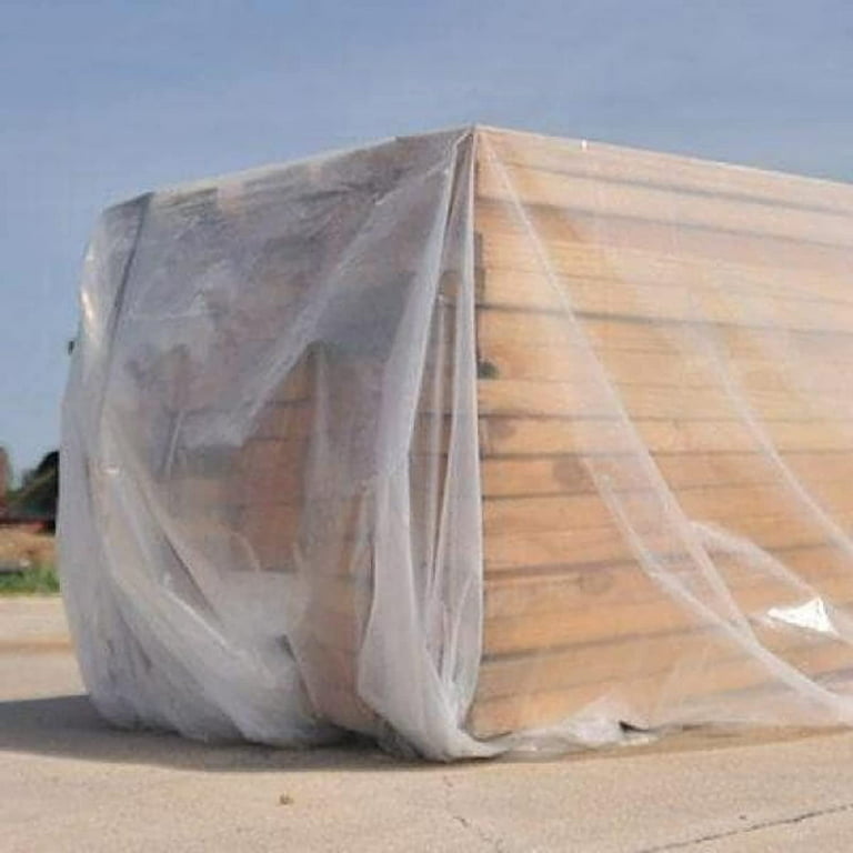 10 Mil 20'x100' Clear Plastic Poly Sheeting & Construction Film