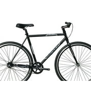 Wonder Wheels Fixed Bike 700C 57Cm Hi-Ten Steel Frame Side Pull Brake Alloy Black Rims 700C*1.5*14G*32H*H30 Black Spokes, Tire: Black. - Matte Black & Black