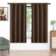 thumbnail image 1 of Cortinas Blackout Marrones 52x72 Pulgadas, Juego de 2 Cortinas con Bolsillo para Barra, Aisladas Térmicamente, Decoración Sólida para el Hogar, Cortinas para Sala de Estar y Recámara, Privacidad Aseg, 1 of 7