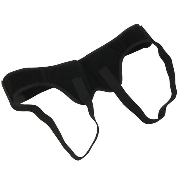 Hernia Belt Truss Doble Hernia Inguinal Soporte Brace Almohadillas de compresión ajustables para hombres para mujeres L