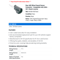 thumbnail image 2 of Rear ABS Wheel Speed Sensor Connector - Compatible with 2006 - 2011 Buick Lucerne 2007 2008 2009 2010, 2 of 2