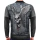 thumbnail image 2 of Camisa Casual Calavera Impreso 3d Playera De Manga Larga To, 2 of 5