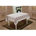 thumbnail image 3 of Royal-Bridal Lace With Embroidered Flowers Design Tablecloths White 60" X 95", 3 of 3