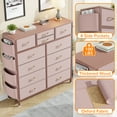 thumbnail image 4 of LainTene Fabric Dresser with 12 Drawers Dresser for Bedroom Chests of Drawers Storage Tower for Living Room, Pink, 4 of 10