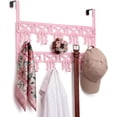 thumbnail image 7 of Pink Bow Over Door Hooks Rack Metal Door Hange Wall Mount Towel Hanger Organizer Kawaii Coquette Decor for Bedroom Bathroom Towel Hat Clothes(9 Hooks), 7 of 7