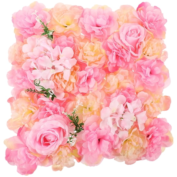 PENIKOKO 1 Set Flower Wall Panels Assorted Colors Plastic Square Grid Backdrop for Office Home Decoration
