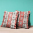 thumbnail image 4 of Amrita Sen Designs CAPL829BrCDS-ZP-20x20 20 x 20 in. Hamsa Hand Paisley Duo Broadcloth Indoor & Outdoor Zippered Pillow - Red & White, 4 of 4