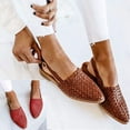 thumbnail image 5 of Women's Backless Mules - Slip-On Low-Heel Sandals with Closed Pointed Toe & Buckle Strap, 5 of 7