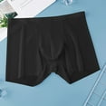 thumbnail image 6 of zeranth Men Summer Shorts Briefs Mid-rise Elastic Waist Thin Underwear Transparent Seamless Solid Color Quick Drying Shorts Panties, 6 of 7