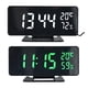 thumbnail image 1 of 2 relojes digitales de 12/24 horas para mesa, manualidades decorativas para oficina y dormitorio. Blanco y Verde, 1 of 9