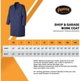 thumbnail image 6 of Pioneer Shop & Garage Work Coat - 4 Pockets - Action Back - Snap Double Placket Closure - for Mechanics - Navy, 6 of 8