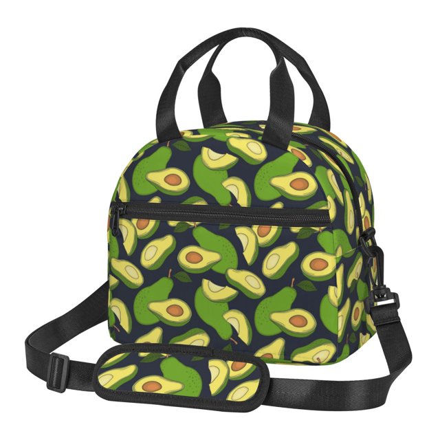 Easygdp Fresh Avocado Caja de Almuerzo para Mujeres y Hombres, Bolsa de Almuerzo Insulada, Bolsas Reutilizables Impermeables para Viajes, Trabajo y Picnics