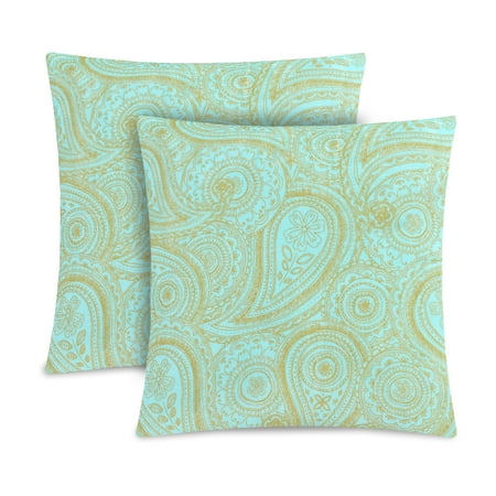 Kidney Pillow Set - Mainstays Shimmer Metallic Decorative Pillow, Set of 2, Mint Green, Multiple Colors