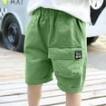 thumbnail image 7 of Yindaity Kids Basketball Shorts Boys Boys' Coastline Pull-on Chino Shorts(Green,5-6 Years), 7 of 7