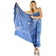 thumbnail image 5 of HAPPY BAY Women's Beach Bikini Swimwear Swim Cover up Wrap Bathing suit Summer Wraps Swimsuit Beachwear Sarong Coverups Skirts for Women One Size Blue, Tie Dye, 5 of 5