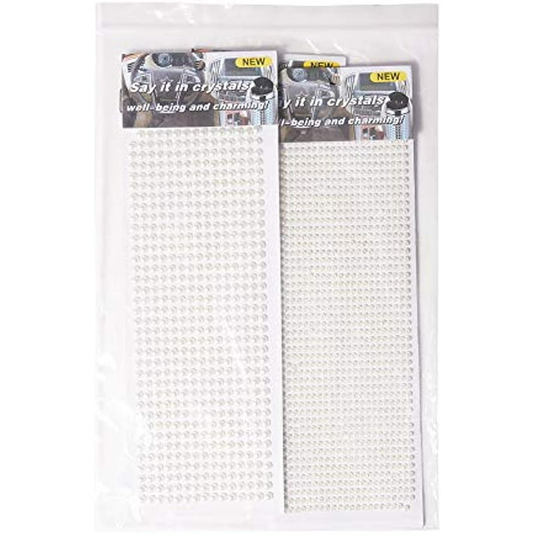Snagshout  Self Adhesive Pearl Stickers,991 Pcs White Bottom