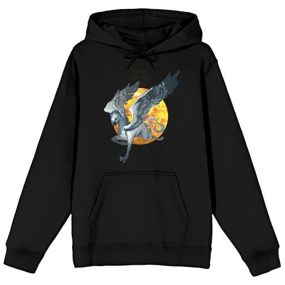 Harry Potter Magical Creature Hippogriff Men's Black Hooded Sweatshirt-M