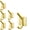 Gold, variant on 6PCS Wall Hooks Adhesive, Stainless Steel Wall Hooks,Closet Hook Wall Mount Waterproof Aluminum Hooks for Hanging Coat, Hat, Towel, Robe, Key, Clothes for Home, Kitchen, Bathroom，Office(Silver)