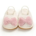 thumbnail image 4 of SDJMa Toddler Infant Kids Baby Girls Boys Furry Bow Antiskid Shoes First Walkers Shoes, 4 of 9