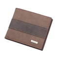 thumbnail image 2 of YYYTop Mens Wallets, Men's Wallet Short Vertical Thin Wallet Bank Card Card Package Small Purse Men Wallet Leather Wallet for Men Leather Coffee Under $10, 2 of 8