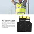 thumbnail image 2 of <p>Worker Vest Work Vest Reflective Multi Pockets Practical Engineer Vest For Construction Site Mechanical Operation</p>, 2 of 7