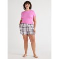 thumbnail image 3 of Joyspun Women's Woven Pajama Boxer Shorts, Sizes XS to 3X, 3 of 6