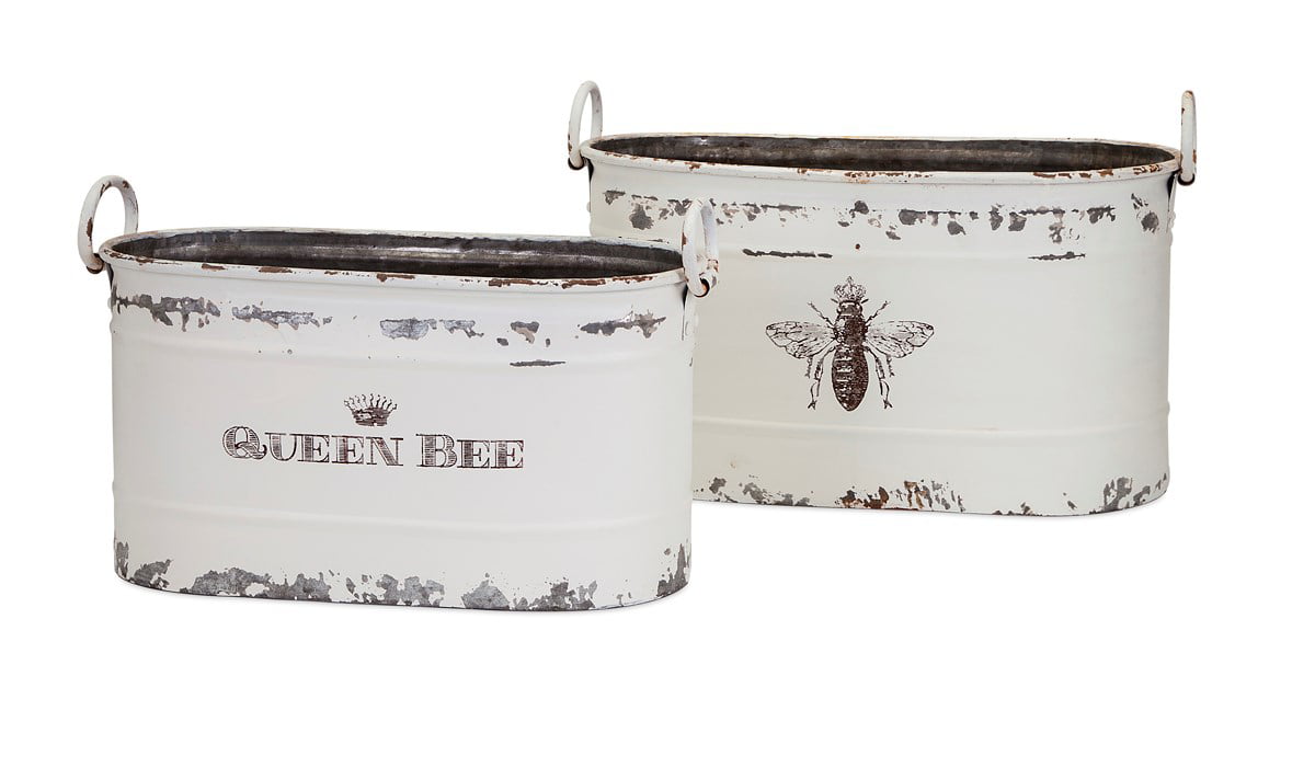 Trisha Yearwood Home Collection Honey Bee 3 Piece Ice Bucket Set 